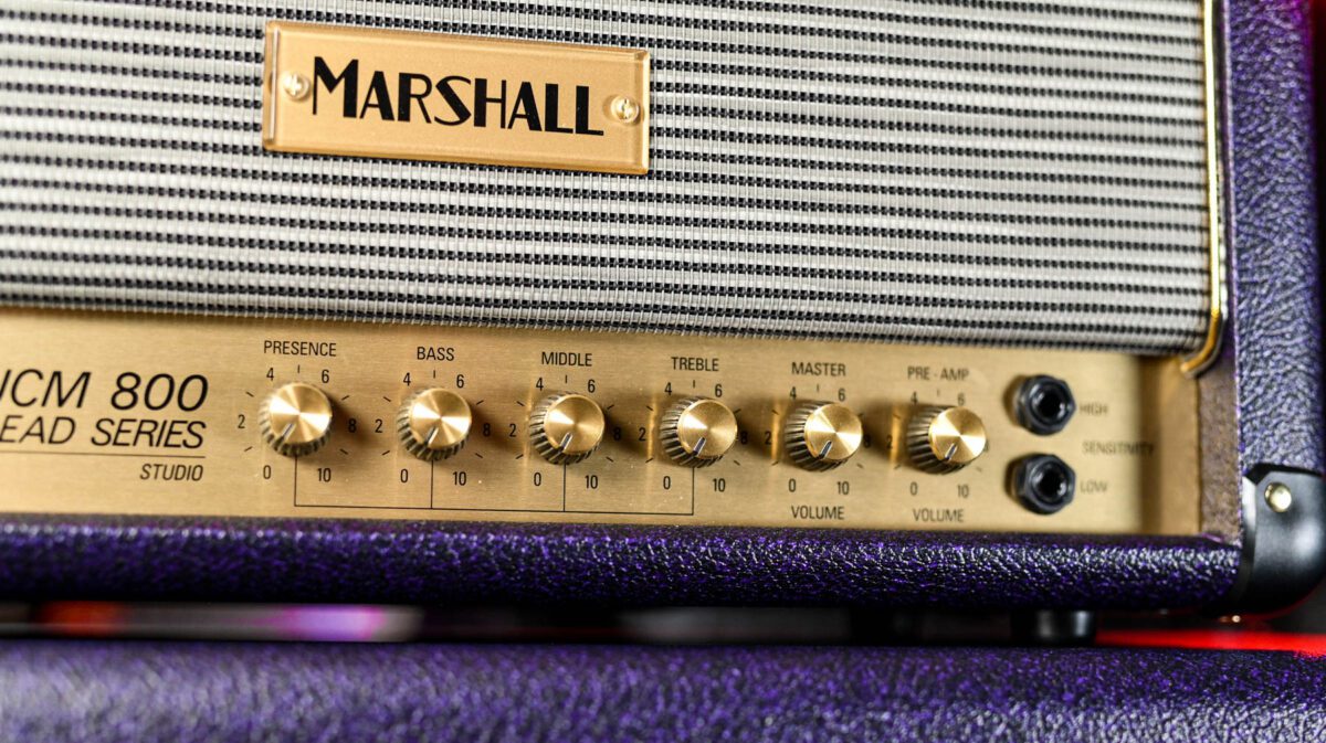 Marshall Design Store SC20 Head & 1936 2x12" Cabinet - Black/Purple Levant #3 - Image 3