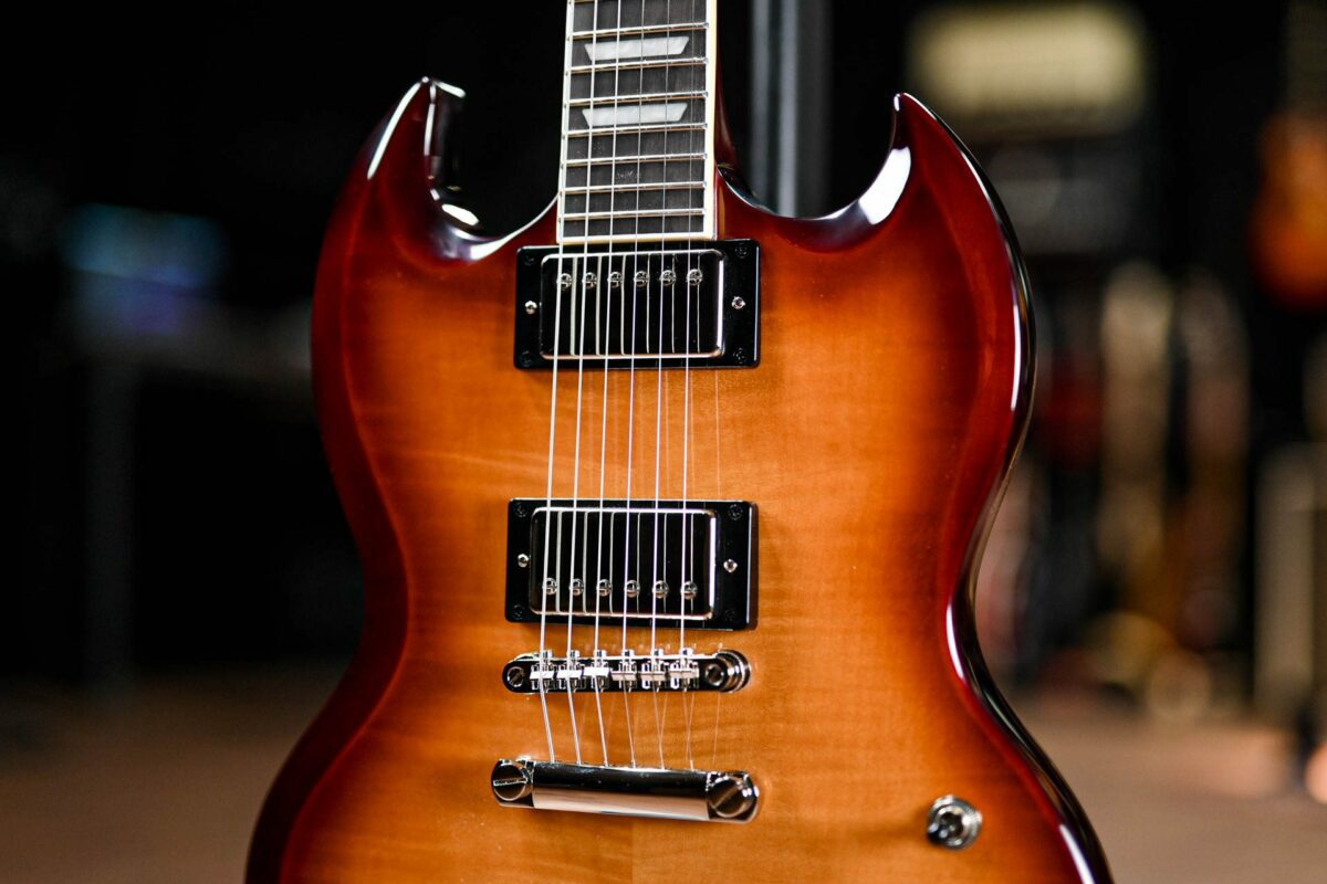 Epiphone SG Modern Figured Honey Burst Fade #2 - Image 5