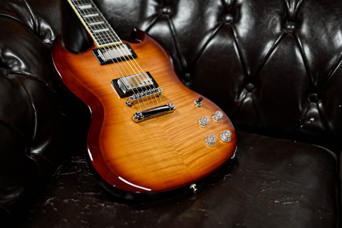 Epiphone SG Modern Figured Honey Burst Fade #2 - Image 2