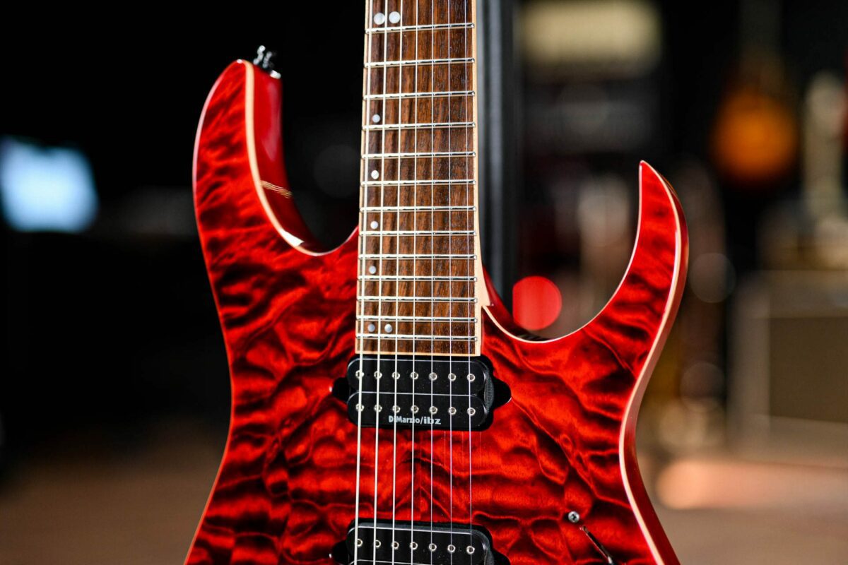 Ibanez Premium RG927FXQM in Red Desert Burst - Image 4