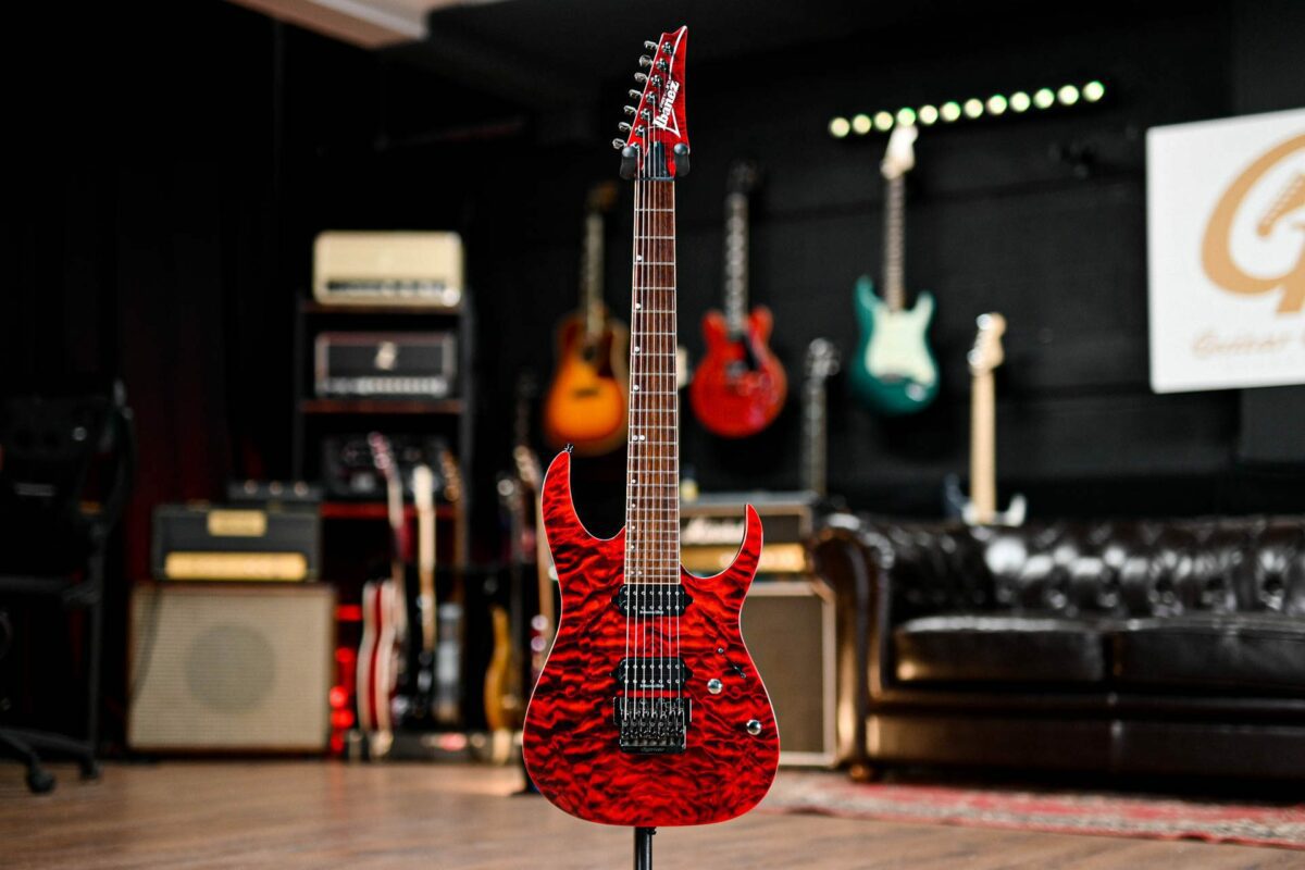 Ibanez Premium RG927FXQM in Red Desert Burst - Image 2