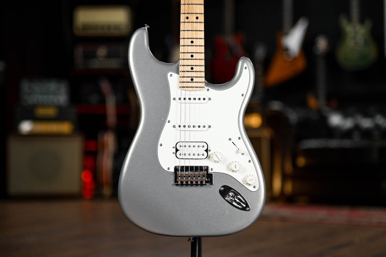 Fender HSS Player Stratocaster In Silver Guitar Gear Giveaway