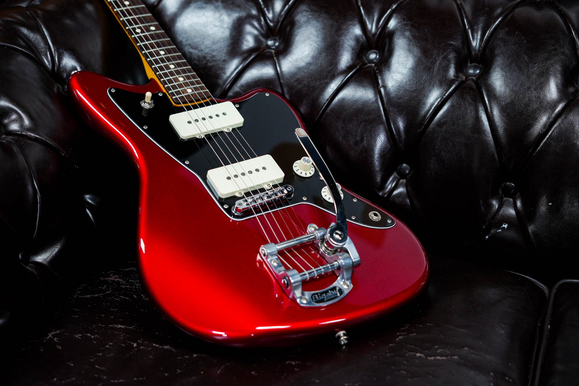 Fender Limited Edition Jazzmaster in Candy Apple Red with Bigsby - Guitar  Gear Giveaway