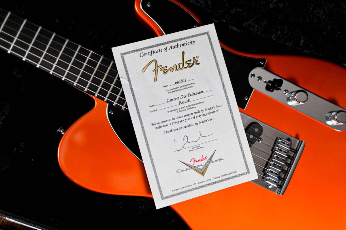 Fender Telecaster Custom Shop Custom Deluxe in Orange - Image 3