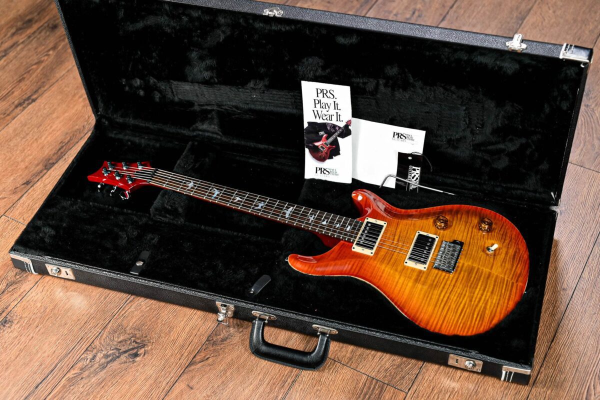 PRS USA Custom 22 in Dark Cherry Sunburst - Image 2