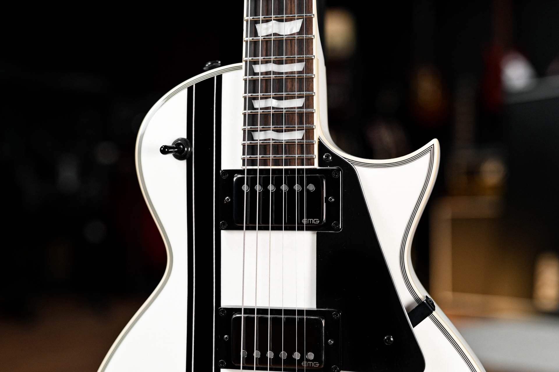 Esp Ltd Iron Cross James Hetfield In Snow White Guitar Gear Giveaway