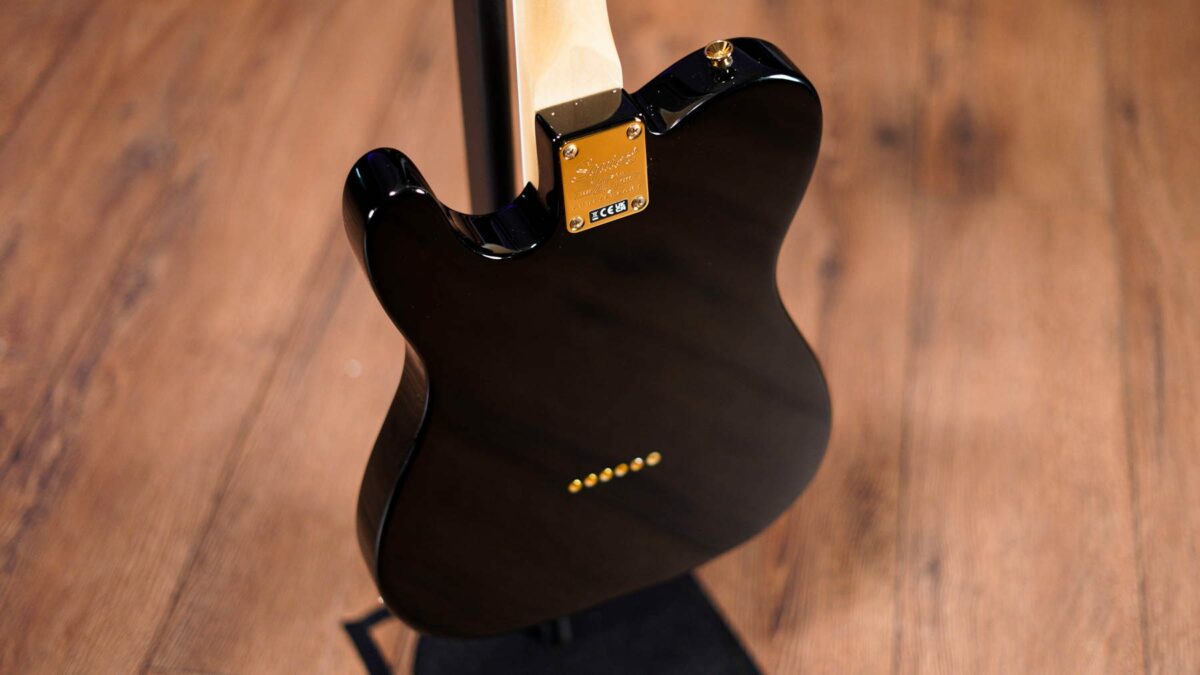 Squier 40th Anniversary Telecaster Gold Edition In Black - Image 8