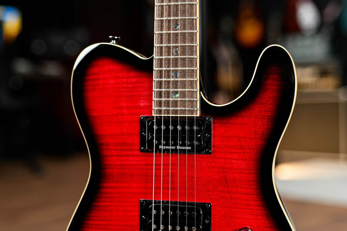 Fender Custom Telecaster FMT HH in Black Cherry Burst - Image 5