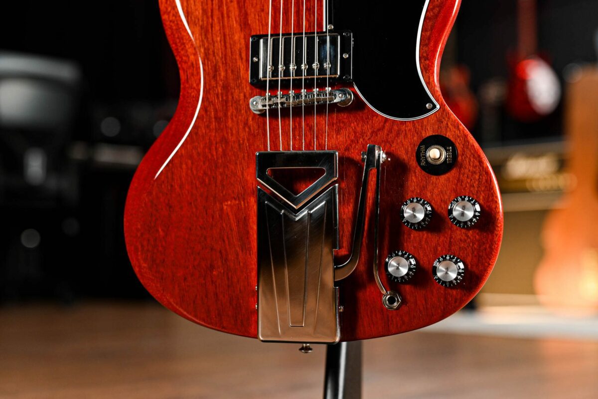 Gibson SG Standard '61 Sideways Vibrola in Vintage Cherry - Image 7