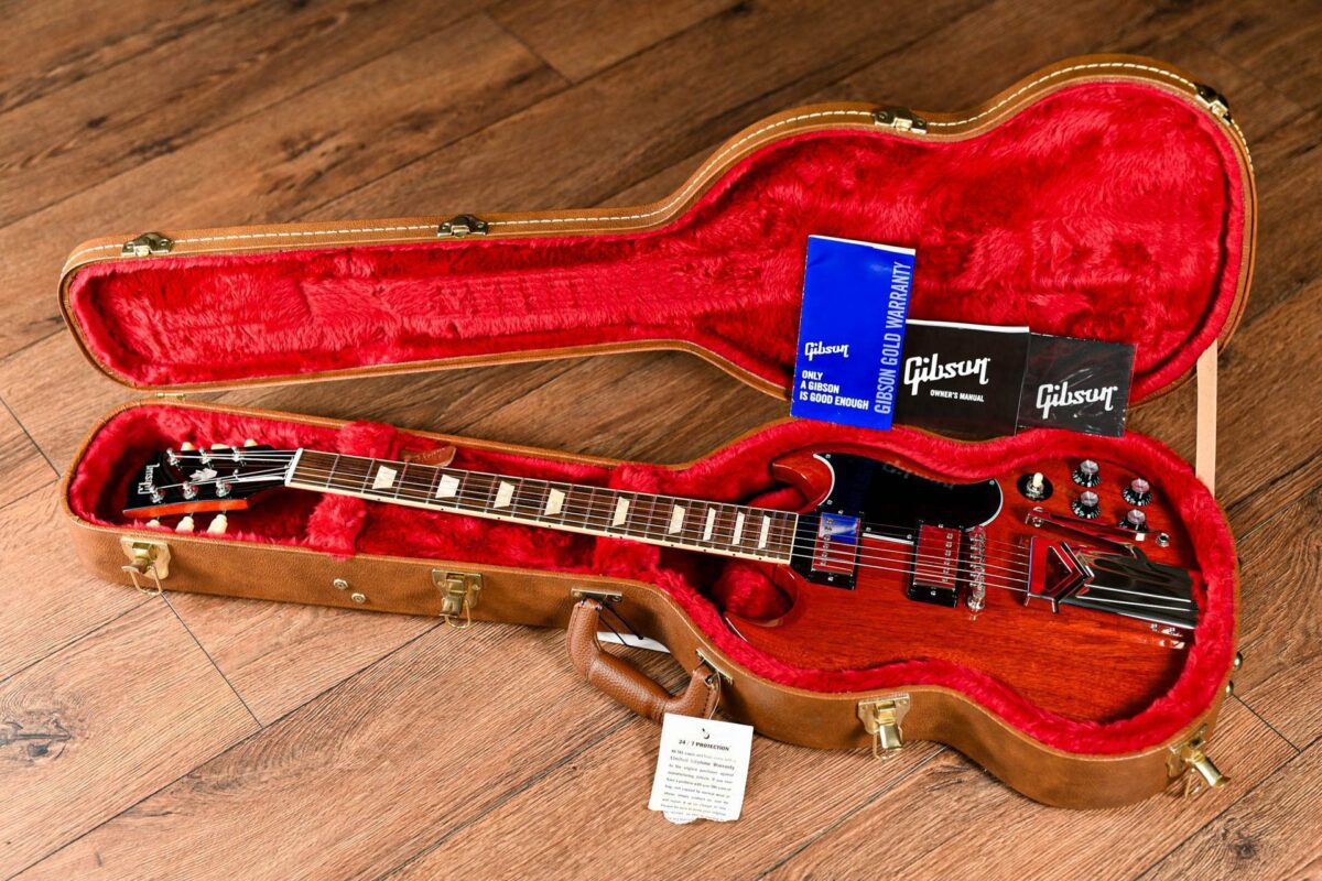 Gibson SG Standard '61 Sideways Vibrola in Vintage Cherry - Image 3