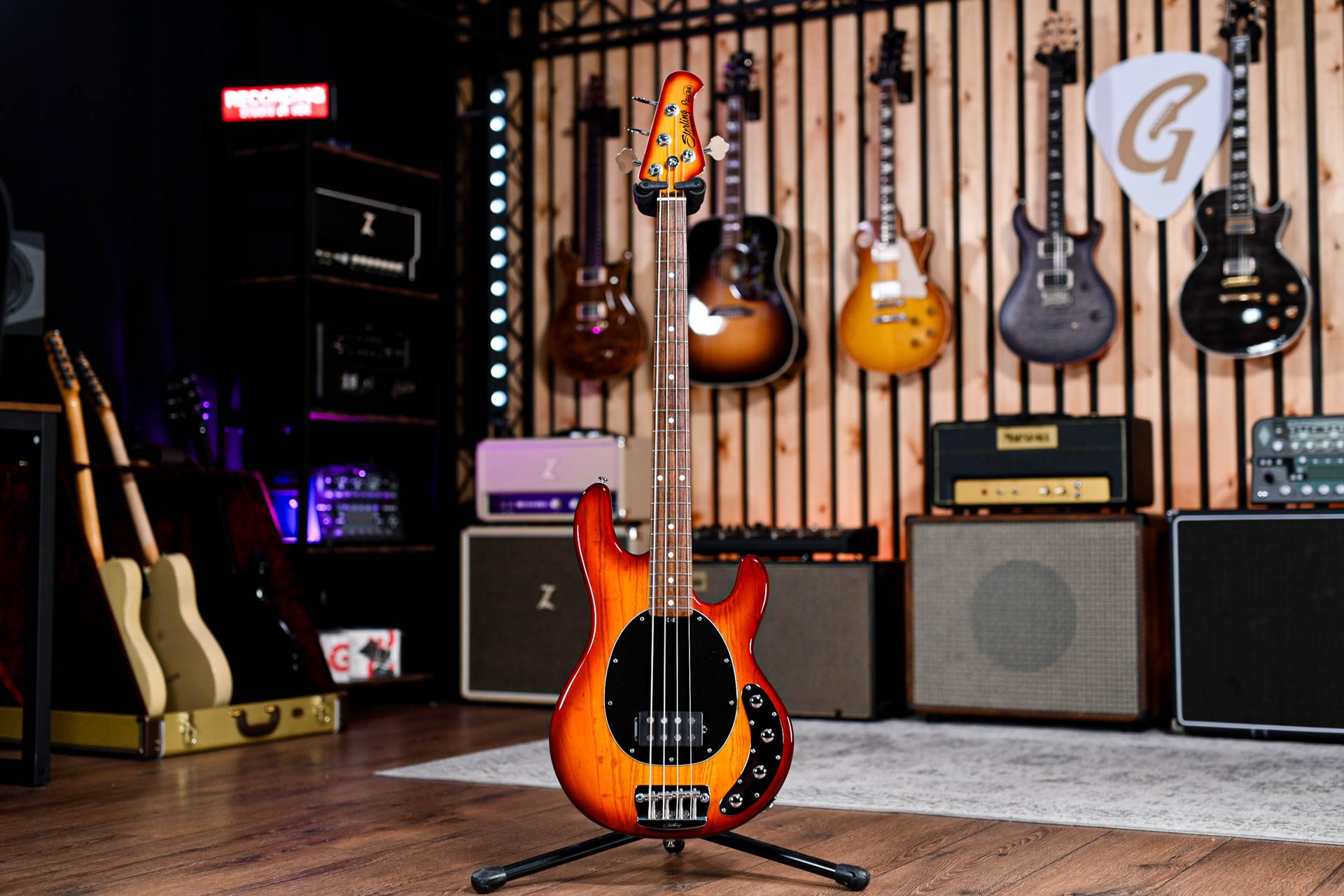 Music Man Sterling Ray 34 in Honeyburst - Guitar Gear Giveaway
