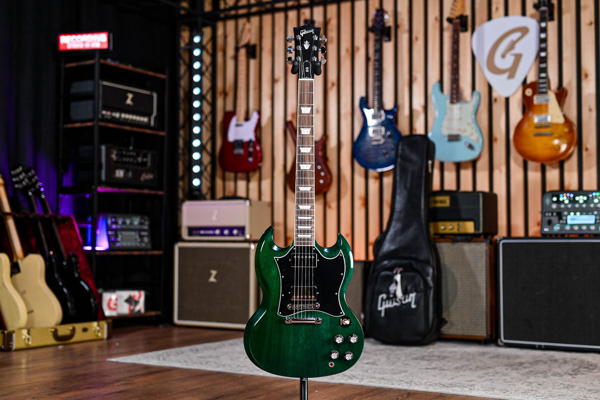 Gibson Custom Colour Series SG Standard in Transparent Teal - Guitar ...