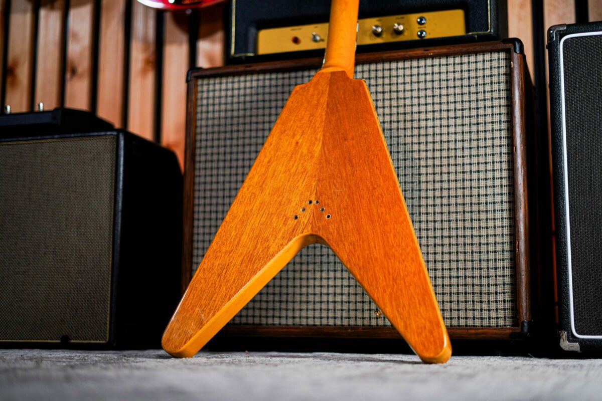 Epiphone 1958 Korina Flying V in Natural - Image 7