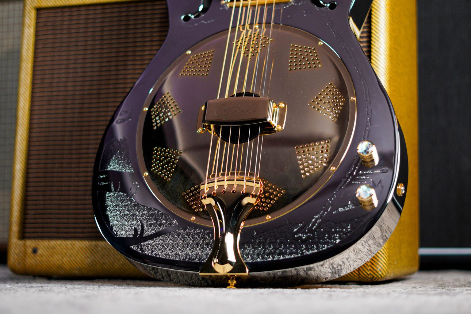 Ozark Brass Thinline Electric Resonator 3515BTE 3 Guitar Gear Giveaway