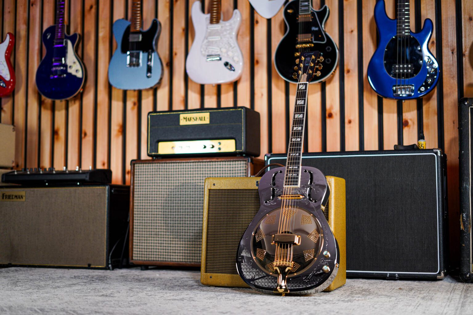 Ozark Brass Thinline Electric Resonator 3515BTE 3 Guitar Gear Giveaway