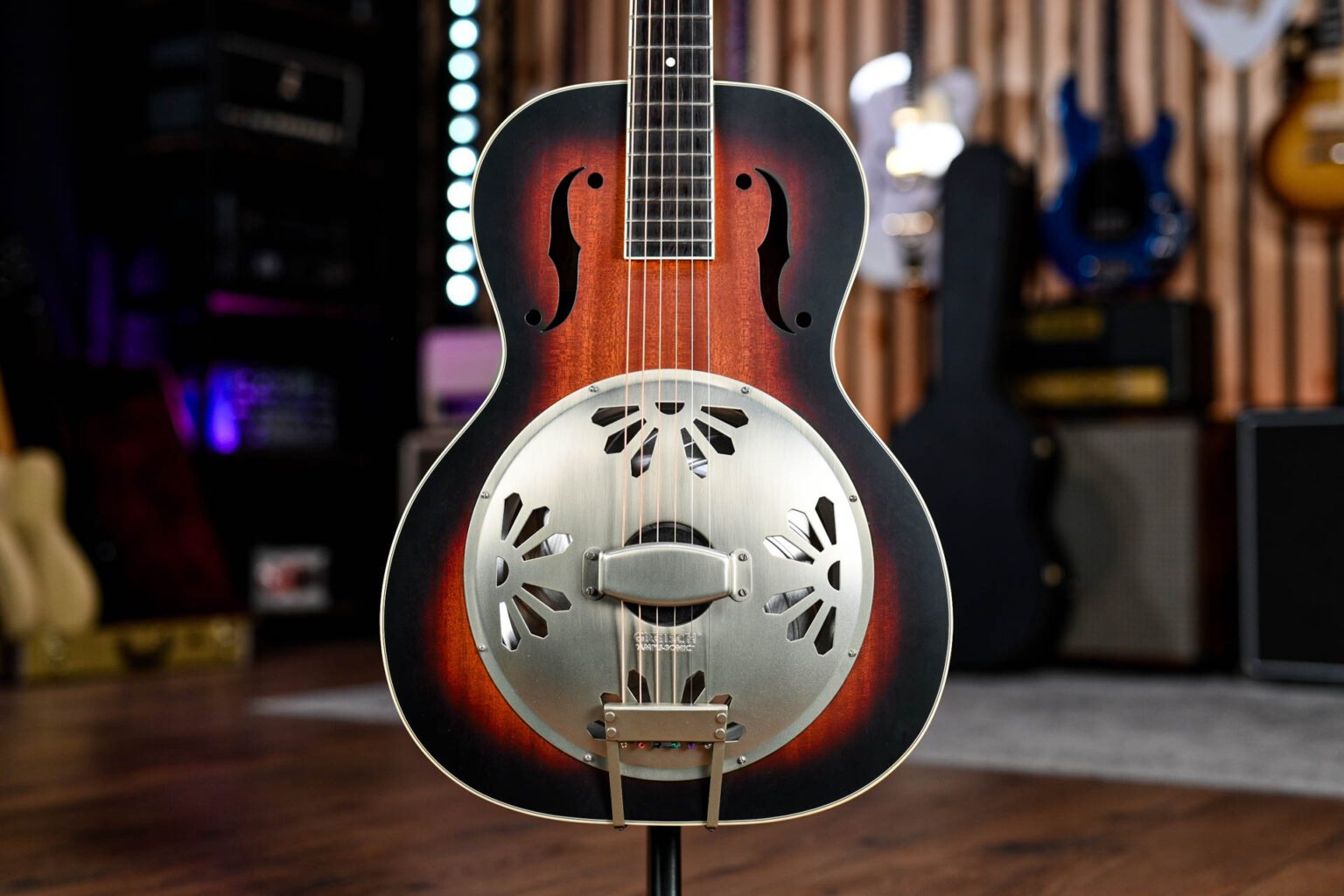 Gretsch G9240 Alligator Biscuit Round Neck Resonator Guitar Gear Giveaway