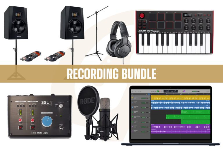 Recording Bundle MacBook M3, SSL Interface, Adam Monitors + More