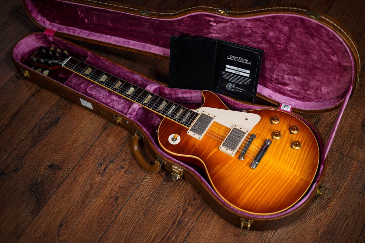 Gibson Custom Shop R9 1959 Reissue Les Paul in Honeyburst - Image 2