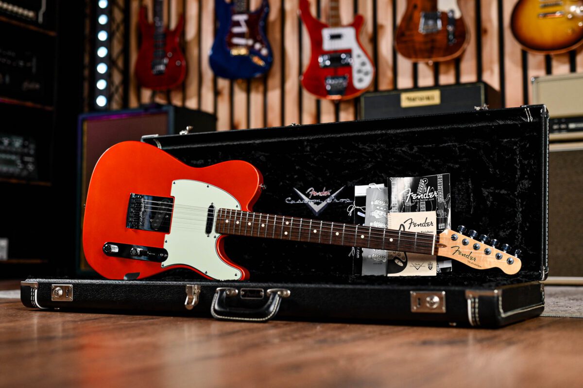 Fender Custom Shop Deluxe Telecaster in Candy Tangerine - Image 2