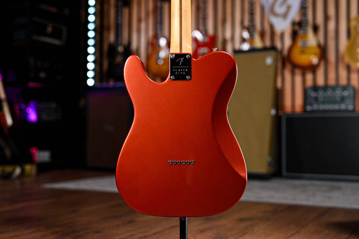 Fender Player Plus Telecaster in Aged Candy Apple Red - Image 9