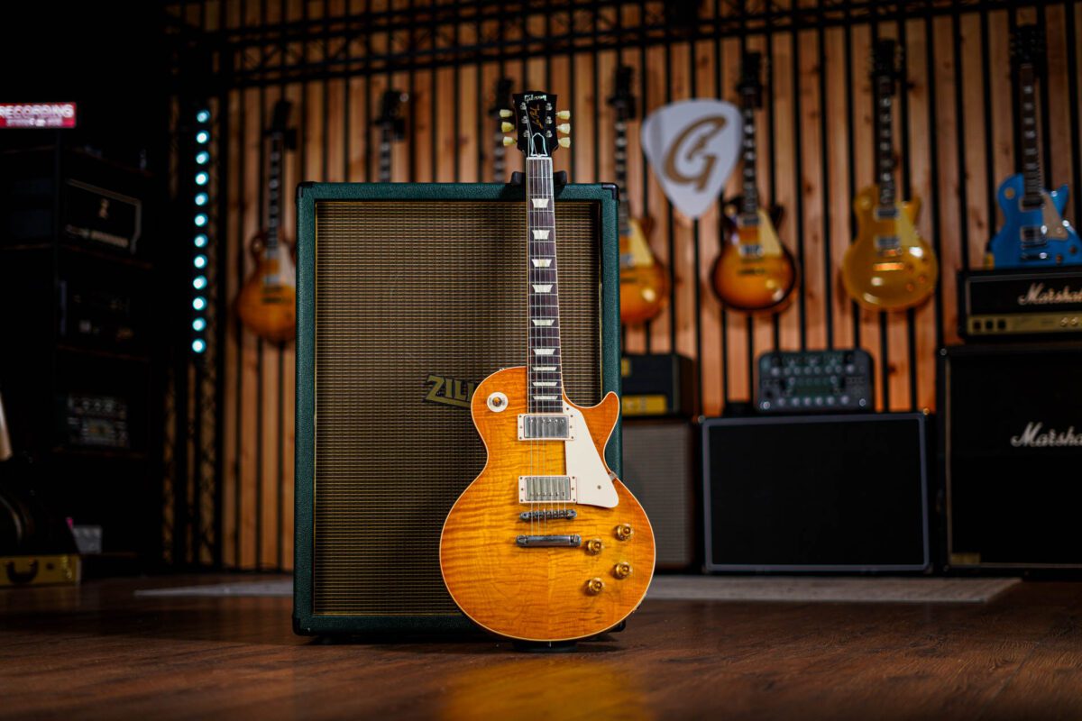 Gibson Custom Shop Les Paul R8 1958 Reissue in Lemon Burst - Image 2