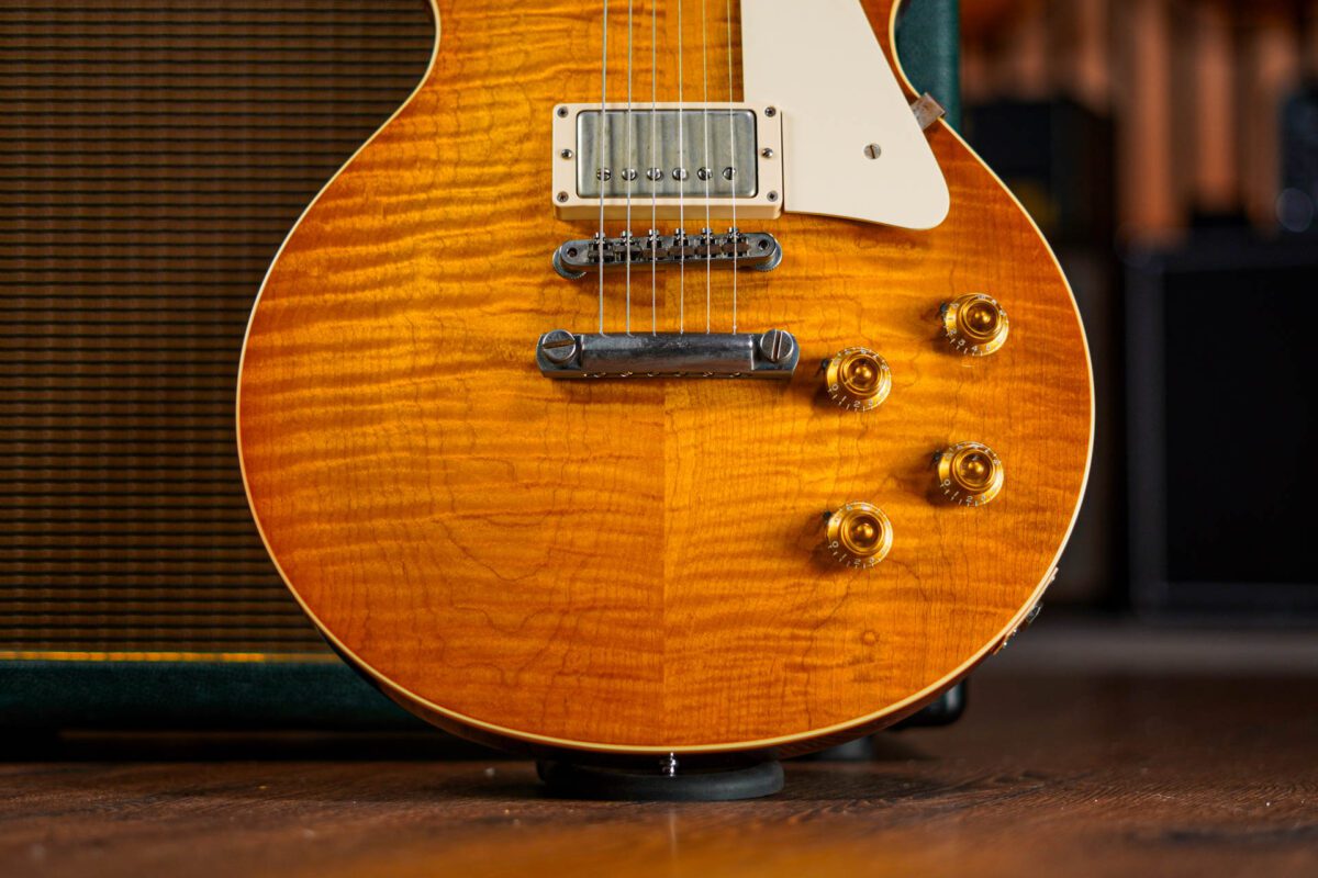 Gibson Custom Shop Les Paul R8 1958 Reissue in Lemon Burst - Image 6