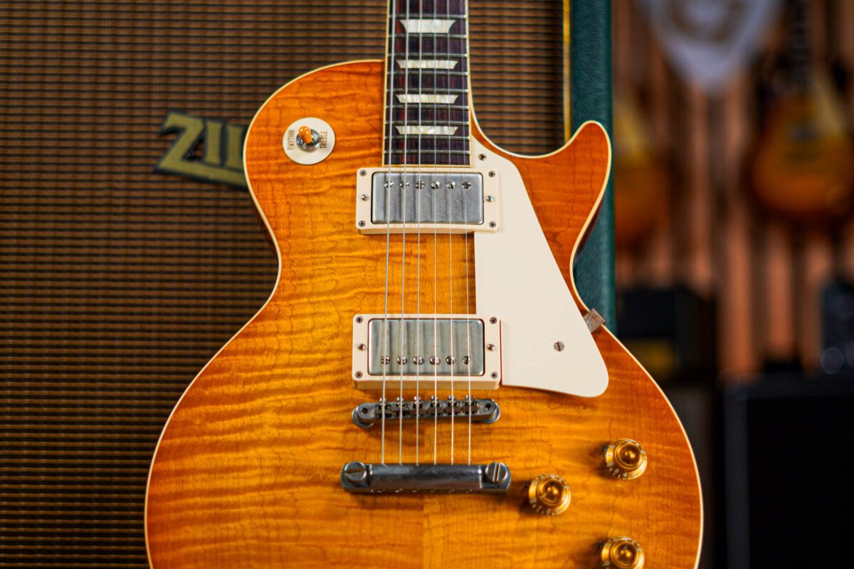 Gibson Custom Shop Les Paul R8 1958 Reissue in Lemon Burst - Image 7