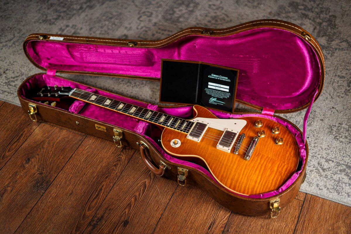 Gibson Custom Shop Les Paul R8 1958 Reissue in Lemon Burst - Image 4