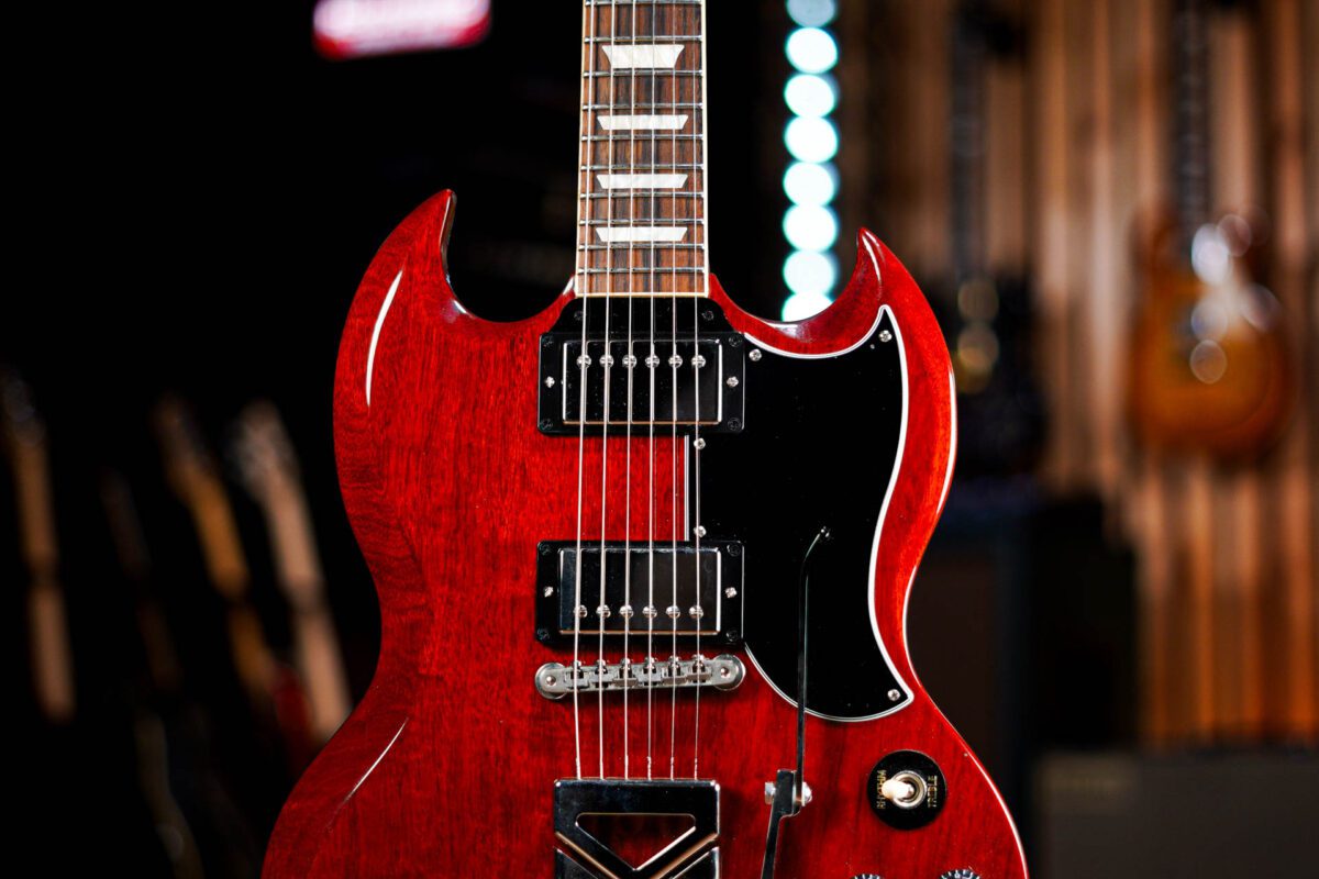 Gibson SG Standard '61 with Sideways Vibrola in Vintage Cherry - Image 4