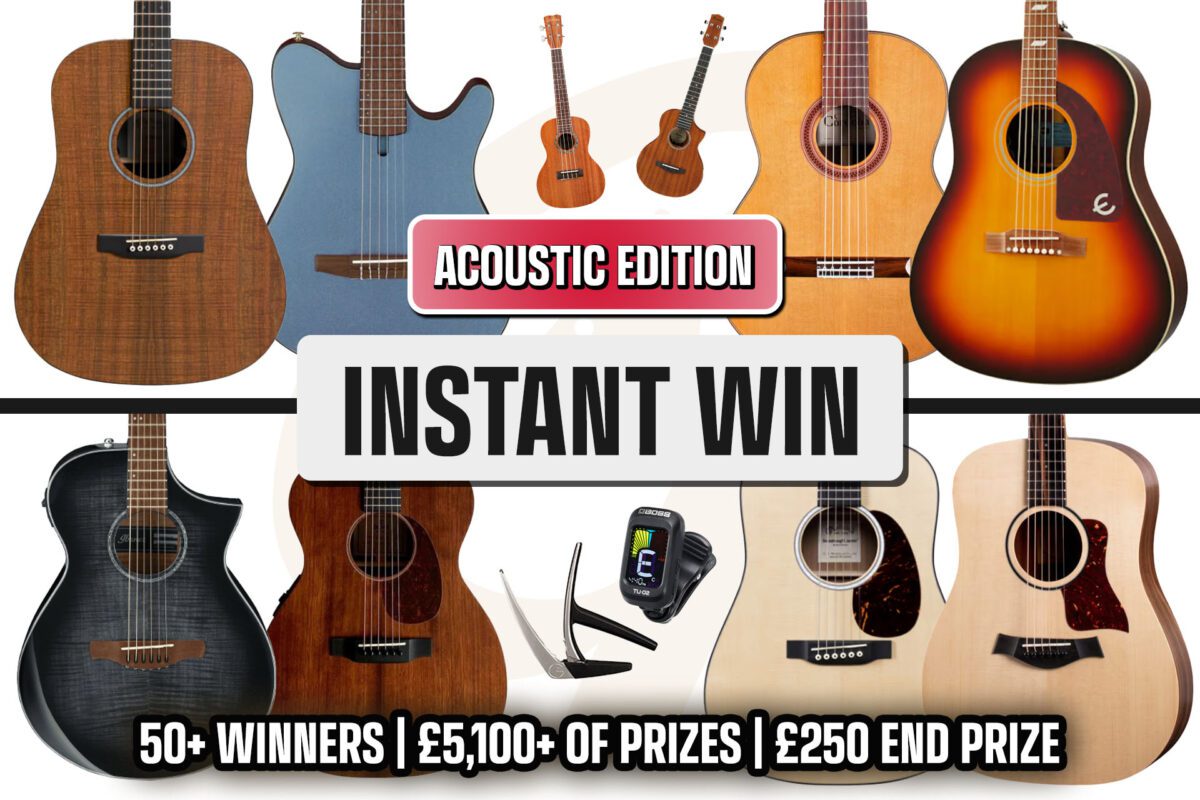 Grab A Guitar *Acoustic Edition* Instant Win - £5,100+ of prizes