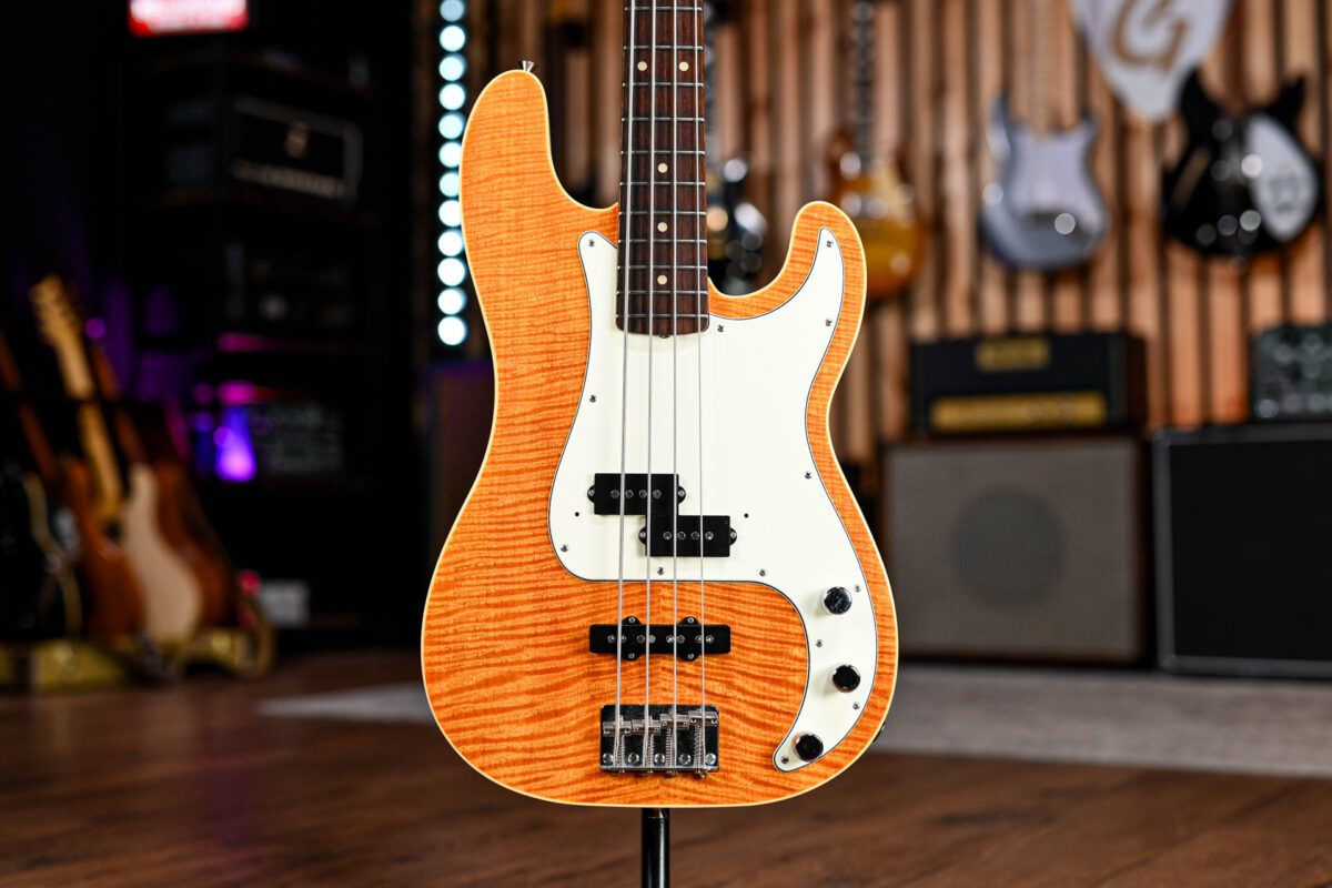 Fender AJB-100 Aerodyne Classic Precision Bass Special in Flame Amber