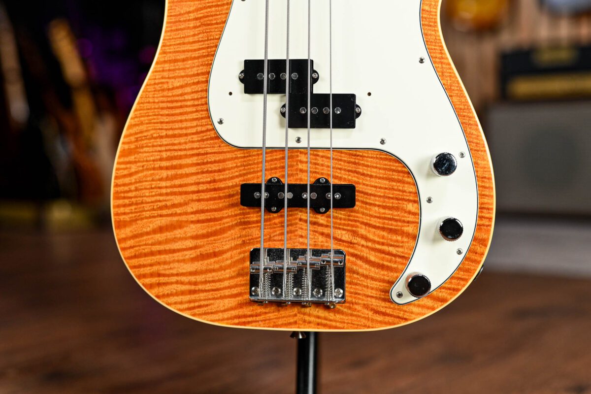 Fender AJB-100 Aerodyne Classic Precision Bass Special in Flame Amber - Image 3