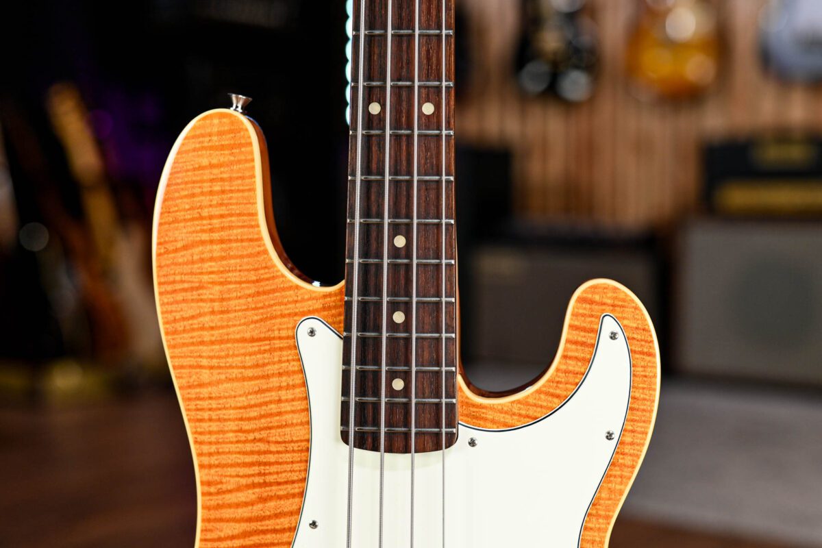 Fender AJB-100 Aerodyne Classic Precision Bass Special in Flame Amber - Image 4