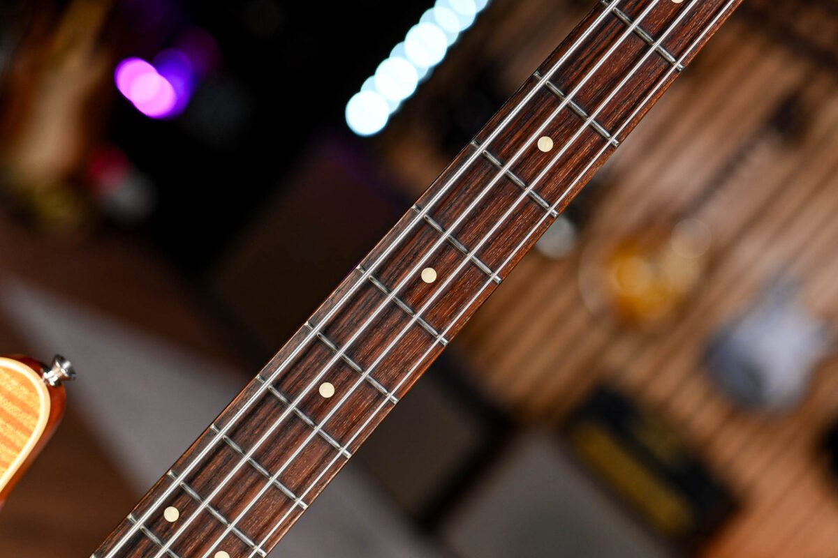 Fender AJB-100 Aerodyne Classic Precision Bass Special in Flame Amber - Image 5