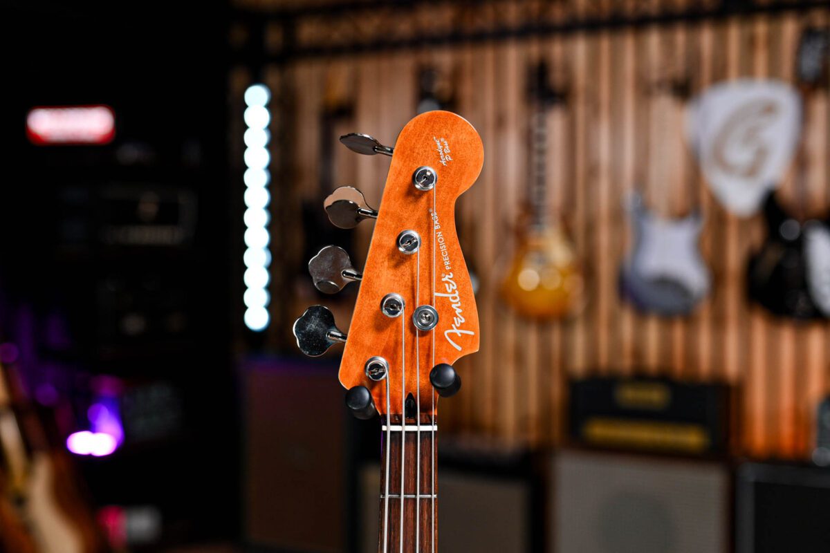 Fender AJB-100 Aerodyne Classic Precision Bass Special in Flame Amber - Image 6