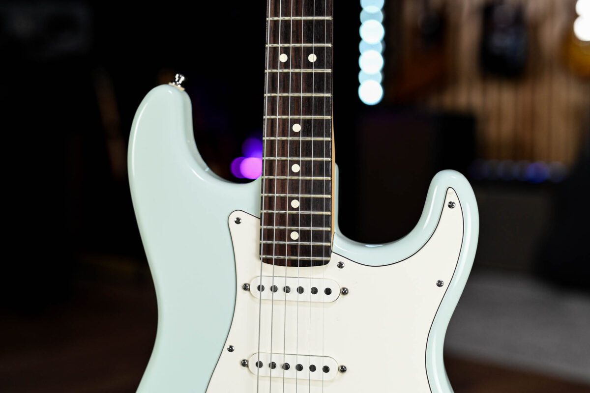 Fender American Series Stratocaster in Sky Blue - Image 5