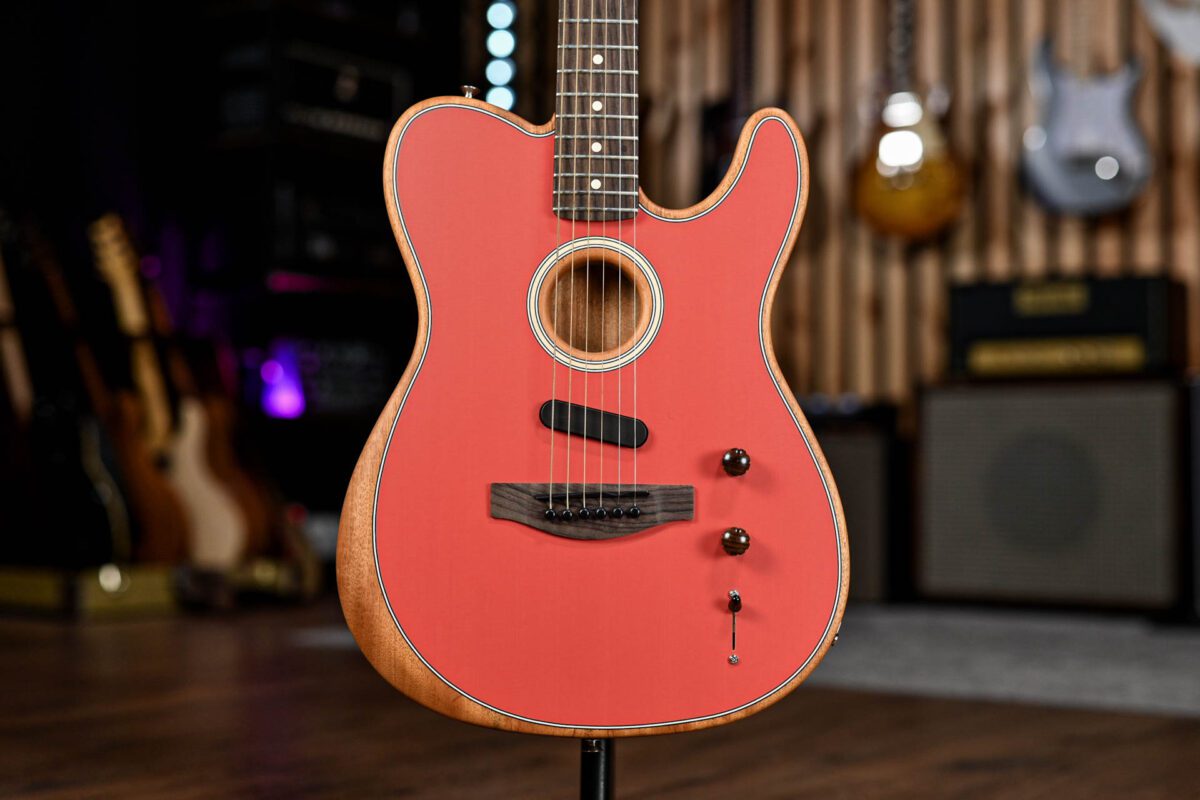 Fender Limited Edition Acoustasonic Player Telecaster in Fiesta Red #2