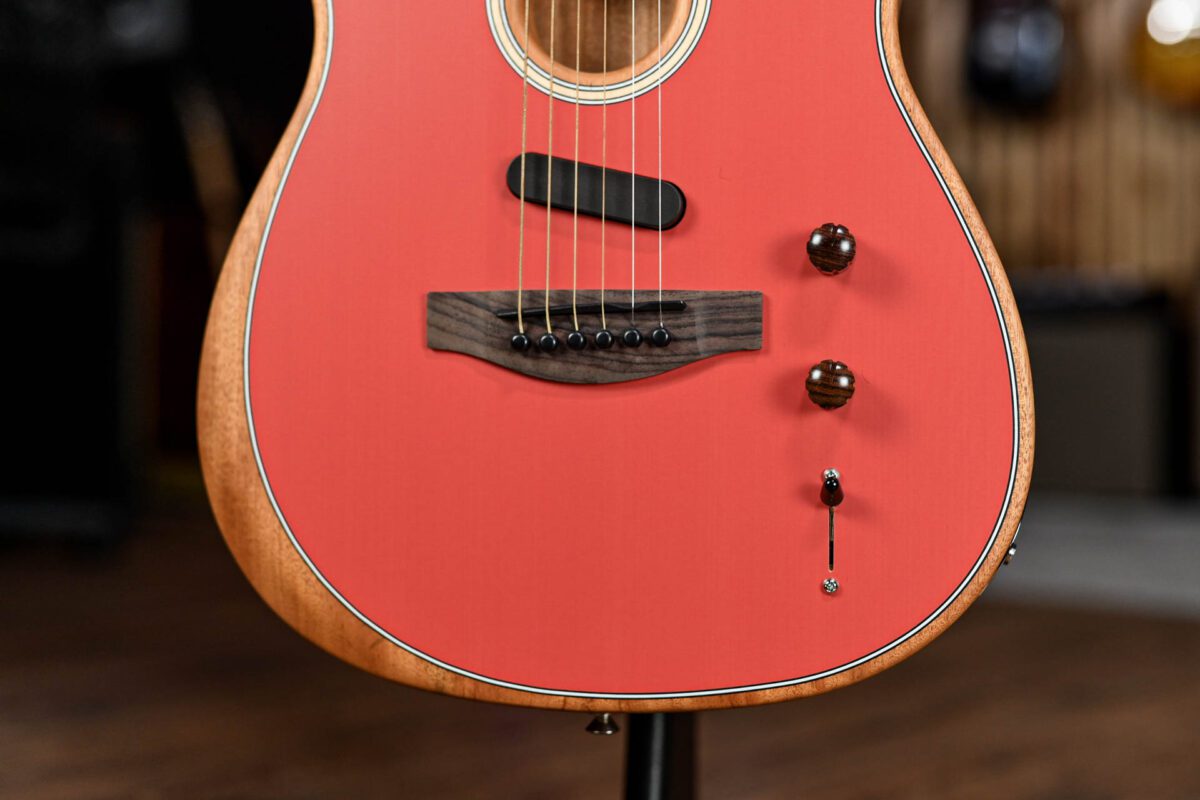 Fender Limited Edition Acoustasonic Player Telecaster in Fiesta Red #2 - Image 3