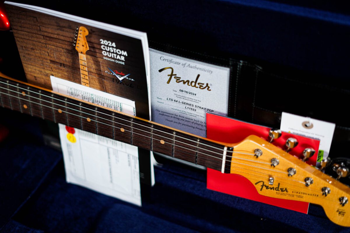 Fender Custom Shop LTD 64 Stratocaster NOS in Candy Tangerine - Image 4