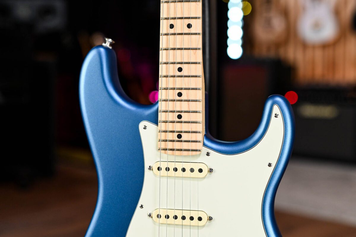 Fender American Performer Stratocaster in Satin Lake Placid Blue #2 - Image 4