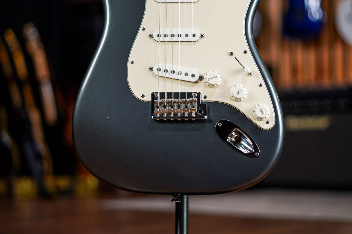 Fender American Standard Stratocaster in Charcoal Frost Metallic - Image 2