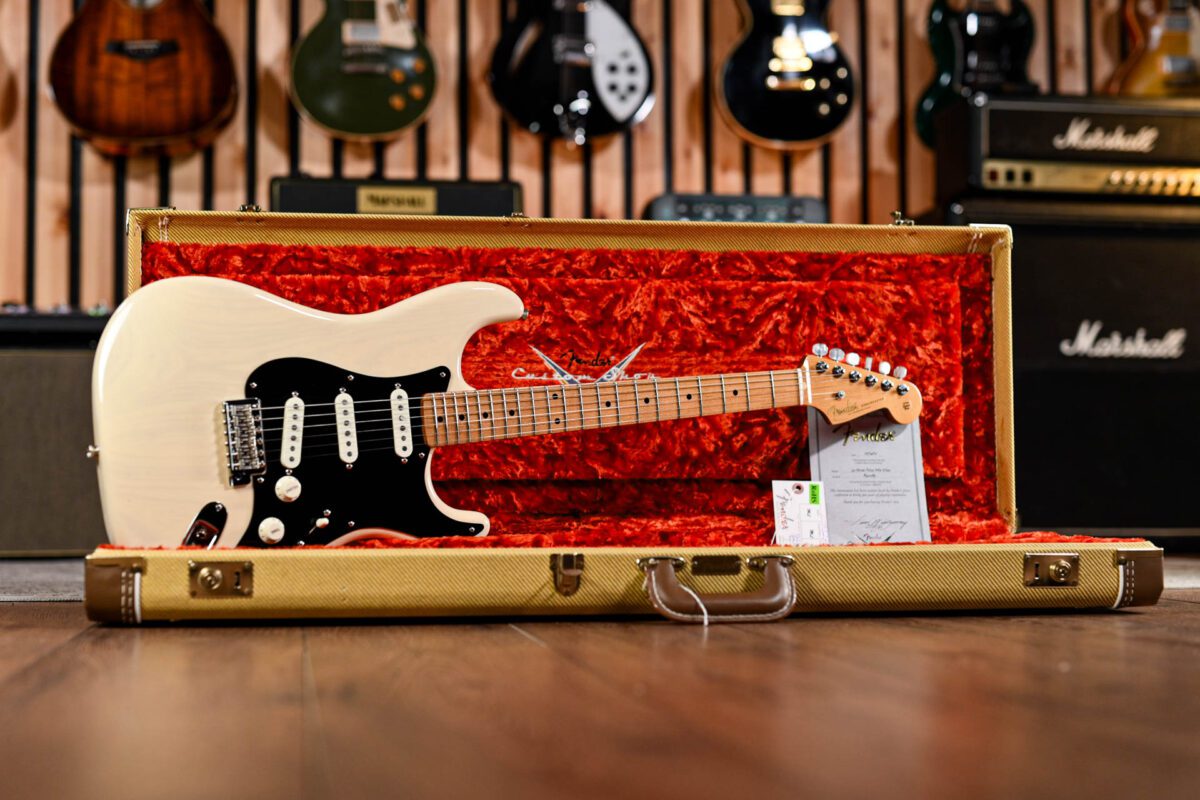 Fender Custom Shop NOS 55 Stratocaster with Roasted Maple Neck in White Blonde - Image 2