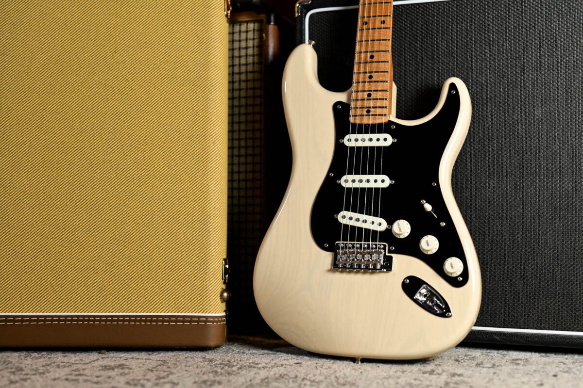 Fender Custom Shop NOS 55 Stratocaster with Roasted Maple Neck in White Blonde - Image 12