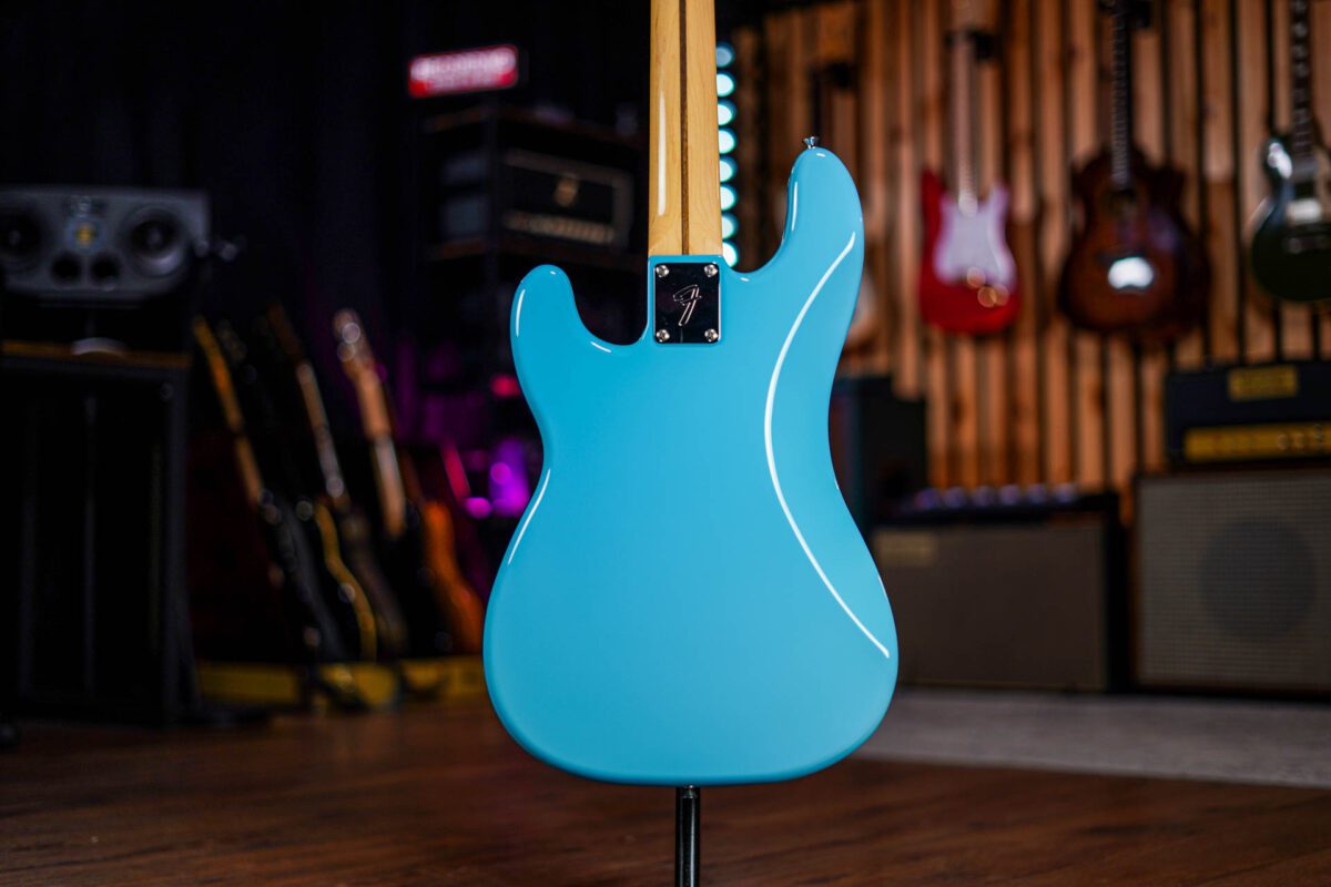 Fender MIJ International Color Precision Bass in Maui Blue - Image 8