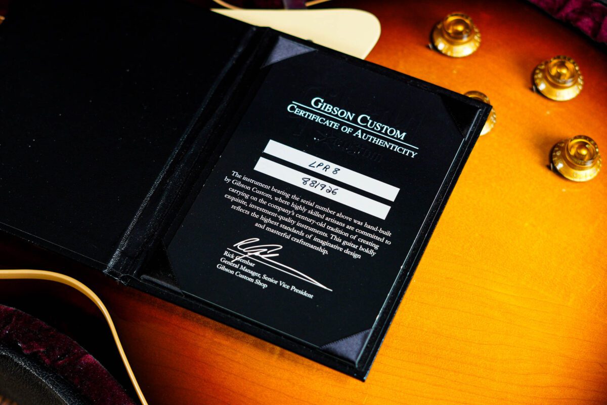 Gibson Custom Shop Les Paul R8 1958 Reissue in Bourbon Burst - Image 3