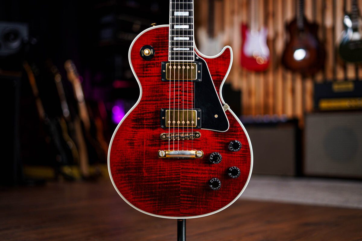 Gibson Les Paul Custom in Wine Red - Image 8