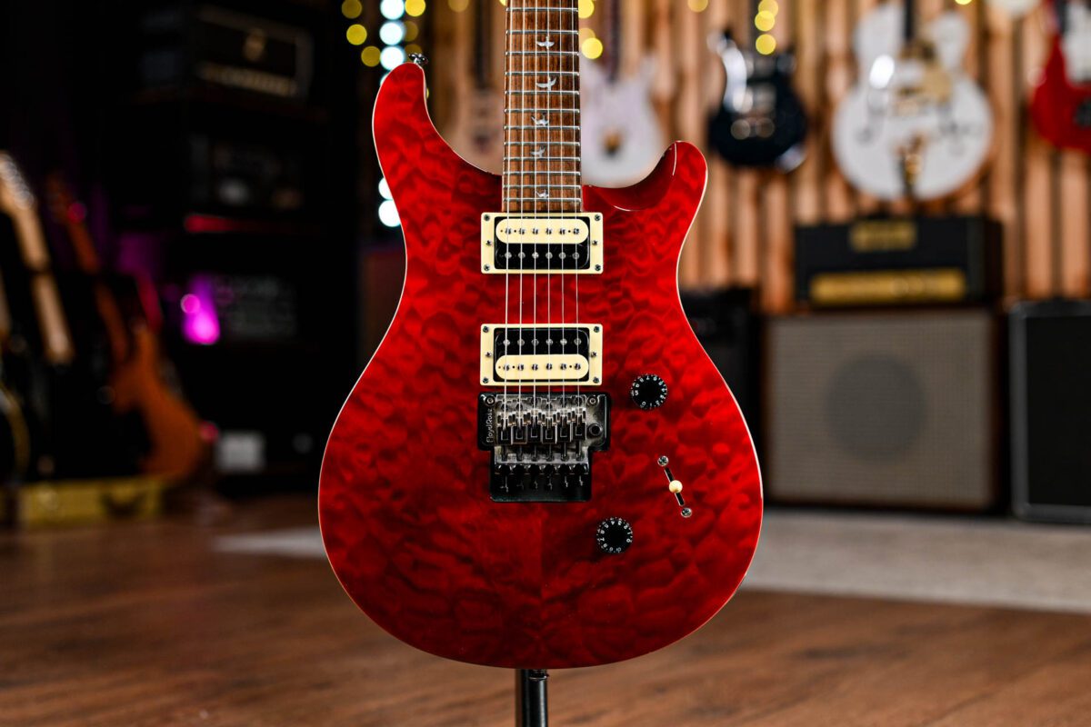 PRS SE 30th Anniversary Custom 24 Floyd in Black Cherry Quilt