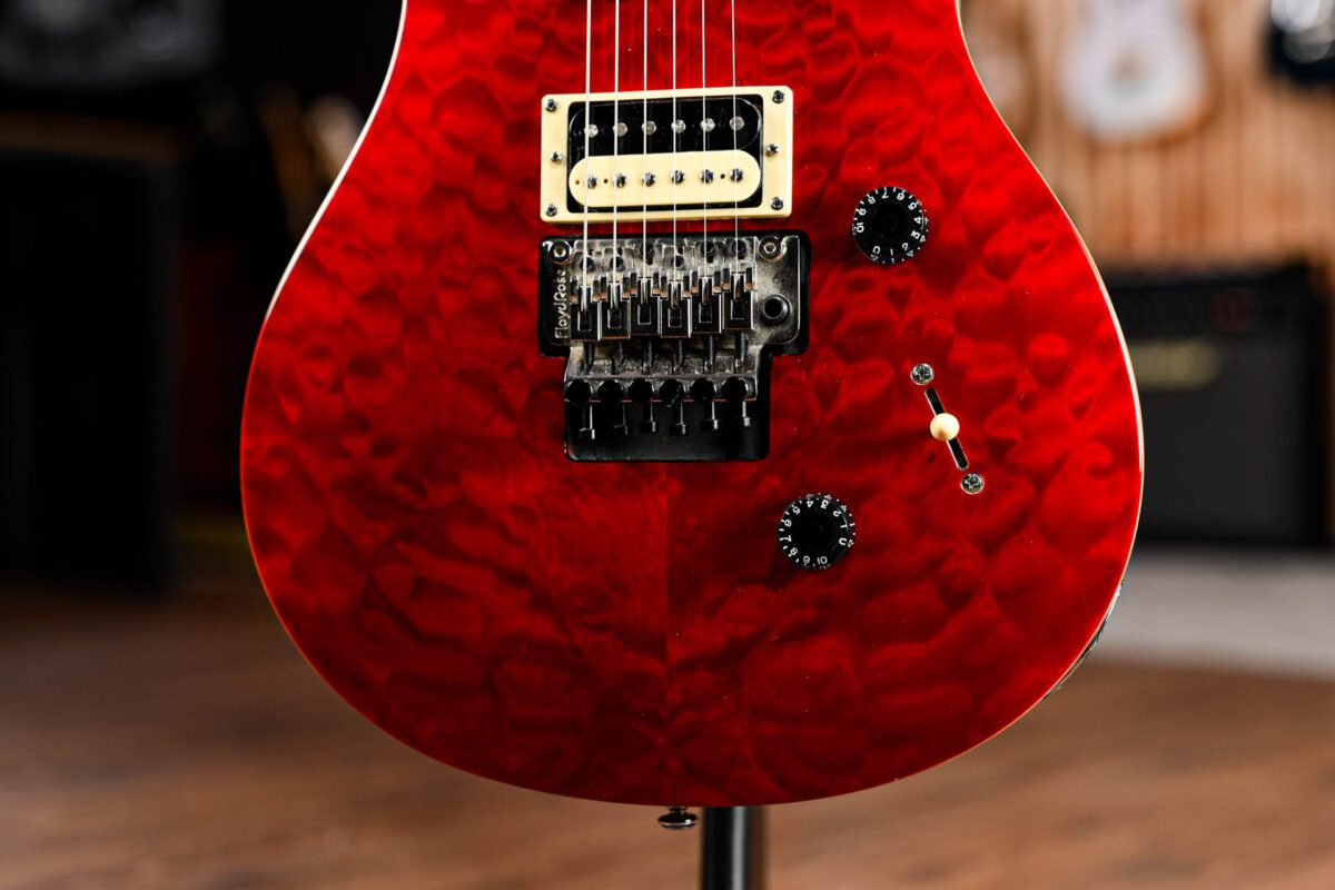 PRS SE 30th Anniversary Custom 24 Floyd in Black Cherry Quilt - Image 3