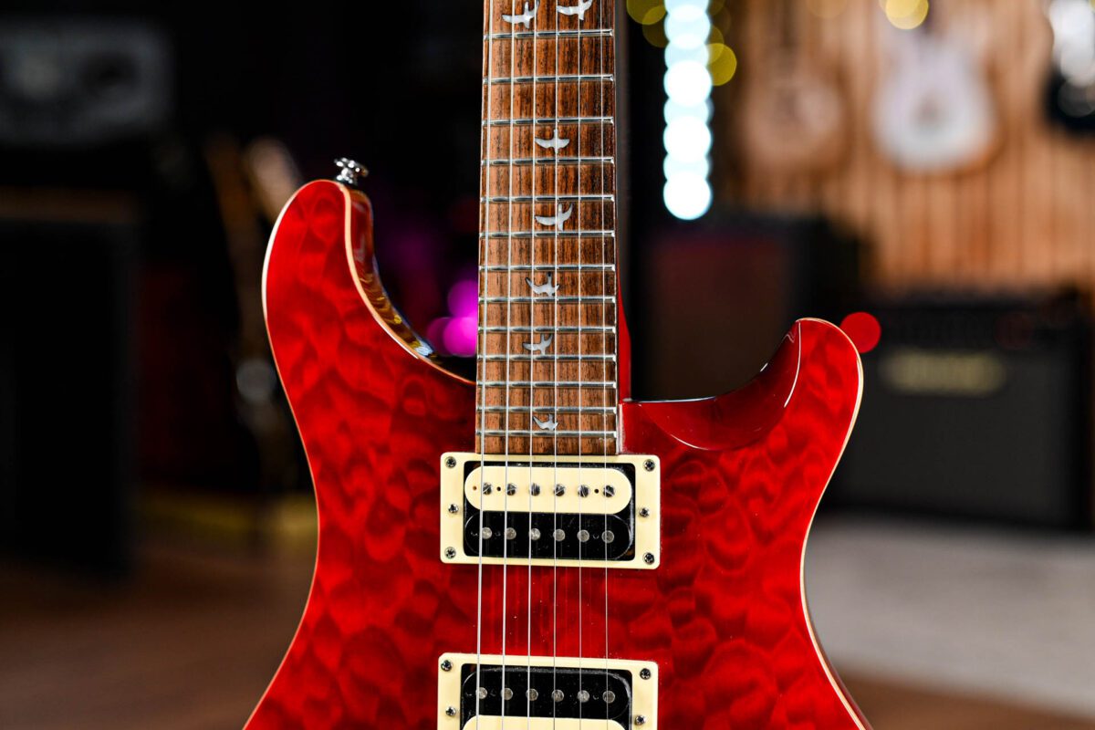 PRS SE 30th Anniversary Custom 24 Floyd in Black Cherry Quilt - Image 4