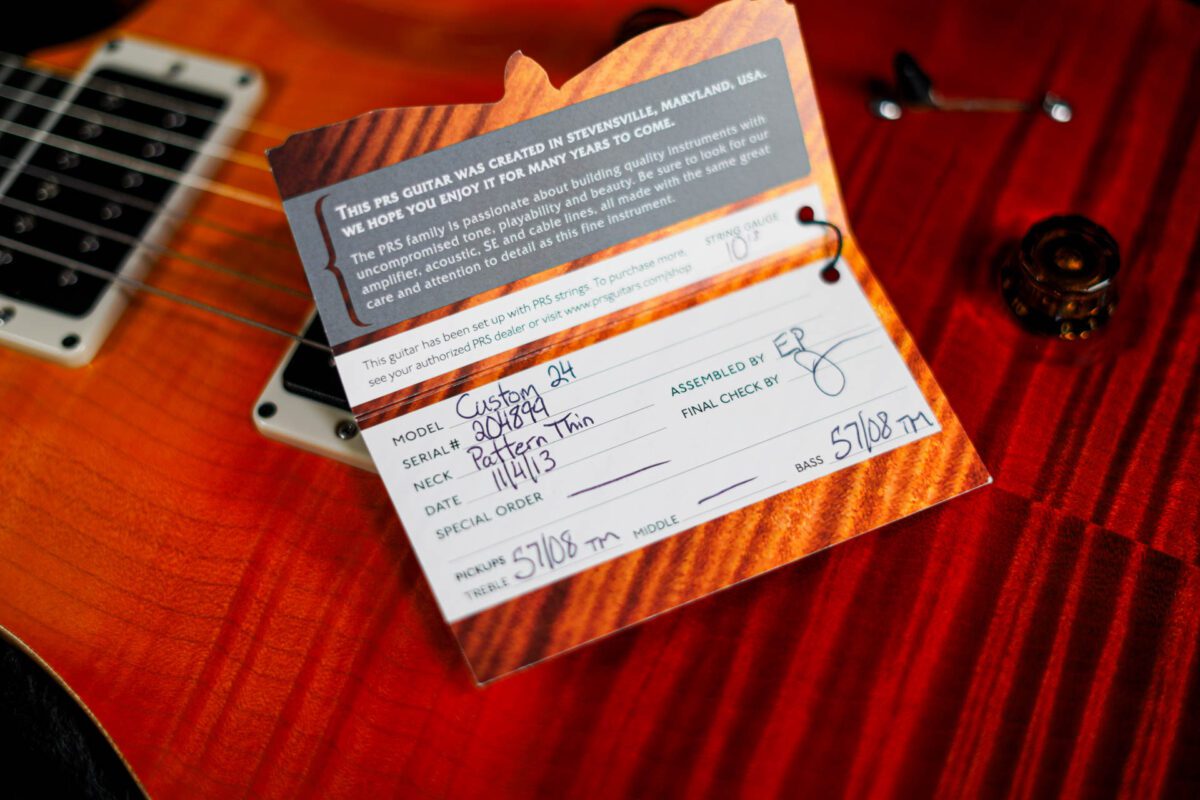 PRS USA Custom 24 Experience in Orange Fade - Image 6